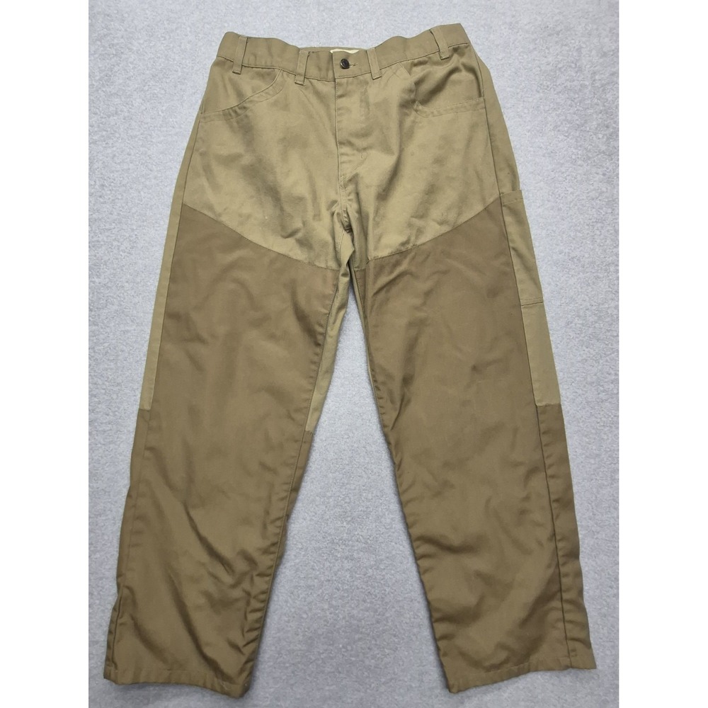 Gander Mountain Pants Mens 32x30 Tan Upland Brush Field Hunting Canvas Two Tone